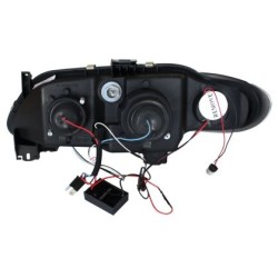 Φανάρια εμπρός led για Renault Megane 3 πορτο (1996-1999) - μαύρα , με λάμπες (Η1) - σετ 2τμχ. Φανάρια εμπρός led για Renault Megane 3 πορτο (1996-1999) - μαύρα , με λάμπες (Η1) - σετ 2τμχ.