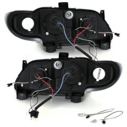 Φανάρια εμπρός led για Renault Megane (1996-1999) - μαύρα , με λάμπες (Η1) - σετ 2τμχ. Φανάρια εμπρός led για Renault Megane (1996-1999) - μαύρα , με λάμπες (Η1) - σετ 2τμχ.