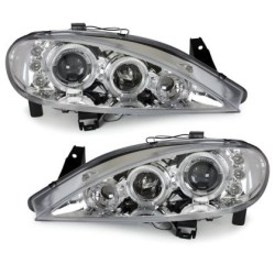 Φανάρια εμπρός angel eyes για Renault Megane (1999-2001) , με λάμπες (Η1) - σετ 2τμχ.