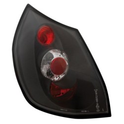 Πίσω φανάρια για Renault Scenic (2003+) - μαύρα - σετ 2τμχ.
