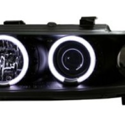 Φανάρια εμπρός angel eyes για Seat Leon /Toledo (1999-2004) - μαύρα , με λάμπες (Η1) - σετ 2τμχ. Φανάρια εμπρός angel eyes για Seat Leon /Toledo (1999-2004) - μαύρα , με λάμπες (Η1) - σετ 2τμχ.