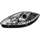 Φανάρια εμπρός led για Seat Altea /Leon / Toledo (2005-2009) - chrome , με λάμπες (Η1) - σετ 2τμχ.
