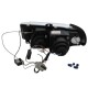 Φανάρια εμπρός angel eyes για Seat ibiza 6K (1993-2000) - chrome , με λάμπες (Η1) - σετ 2τμχ.
