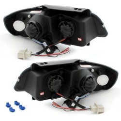 Φανάρια εμπρός led για Seat ibiza 6K2 (2000-2002) - μαύρα , με λάμπες (Η1) - σετ 2τμχ. Φανάρια εμπρός led για Seat ibiza 6K2 (2000-2002) - μαύρα , με λάμπες (Η1) - σετ 2τμχ.