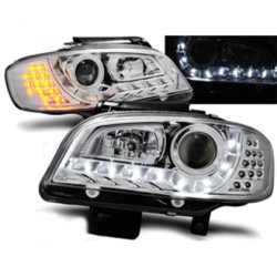Φανάρια εμπρός led για Seat ibiza 6K2 (2000-2002) - χρωμίου , με λάμπες (Η1) - σετ 2τμχ. Φανάρια εμπρός led για Seat ibiza 6K2 (2000-2002) - χρωμίου , με λάμπες (Η1) - σετ 2τμχ.