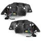 Φανάρια εμπρός led για Seat ibiza 6L (2002-2008) - μαύρα , με λάμπες (Η1) - σετ 2τμχ.