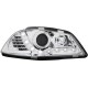 Φανάρια εμπρός led για Seat ibiza 6L (2003-2008) - chrome , με λάμπες (Η1) - σετ 2τμχ.