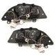 Φανάρια εμπρός led για Seat ibiza 6L (2003-2008) - μαύρα , με λάμπες (Η1) - σετ 2τμχ.