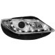 Φανάρια εμπρός led για Seat ibiza 6J (2008+) - chrome , με λάμπες (Η1) - σετ 2τμχ.