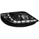 Φανάρια εμπρός led για Seat ibiza 6J (2008+) - μαύρα , με λάμπες (Η1) - σετ 2τμχ.