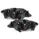 Φανάρια εμπρός led για Seat ibiza 6J (2008+) - μαύρα , με λάμπες (Η1) - σετ 2τμχ.