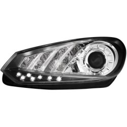 Φανάρια εμπρός led Vw Golf 6 , χωρίς λάμπες (Η7) - σετ 2τμχ.