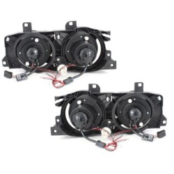 Φανάρια εμπρός angel eyes για BMW E32 /E34 (1989-1995) - chrome , με λάμπες (Η1) - σετ 2τμχ. Φανάρια εμπρός angel eyes για BMW E32 /E34 (1989-1995) - chrome , με λάμπες (Η1) - σετ 2τμχ.