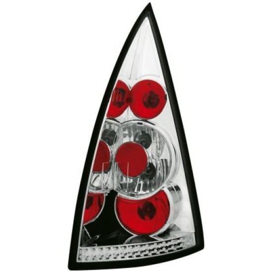 Πίσω φανάρια για Citroen C3 (2002-2005) - chrome - σετ 2τμχ.