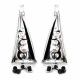 Πίσω φανάρια για Citroen C3 (2002-2005) - chrome - σετ 2τμχ.