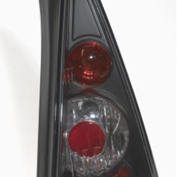 Πίσω φανάρια για Citroen C3 (2002-2005) - μαύρα - σετ 2τμχ.