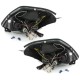 Φανάρια εμπρός angel eyes με led για Citroen C2 (2003-2008) - chrome , με λάμπες (Η1) - σετ 2τμχ.