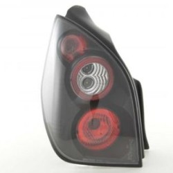 Πίσω φανάρια για Citroen C2 (2003+) - μαύρα - σετ 2τμχ.