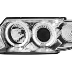 Φανάρια εμπρός angel eyes για Citroen Saxo (1996-2000) - chrome , με λάμπες (Η1) - σετ 2τμχ. Φανάρια εμπρός angel eyes για Citroen Saxo (1996-2000) - chrome , με λάμπες (Η1) - σετ 2τμχ.