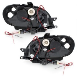 Φανάρια εμπρός angel eyes για Citroen Saxo (2000-2004) - μαύρα , με λάμπες (Η1) - σετ 2τμχ. Φανάρια εμπρός angel eyes για Citroen Saxo (2000-2004) - μαύρα , με λάμπες (Η1) - σετ 2τμχ.