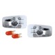 Φλας φτερού για Citroen Saxo / Berlingo / Evasion / Xsara / Xantia / Peugeot 406 / Partner / Fiat Ulysse - μαύρα - σετ 2τμχ.