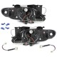 Φανάρια εμπρός led angel eyes για Citroen Xsara (1997-2000) - chrome , με λάμπες (Η1) - σετ 2τμχ.