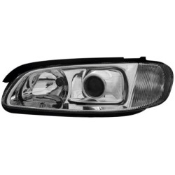 Φανάρια εμπρός για Opel Omega B (1994-1999) - chrome , με λάμπες (Η1) - σετ 2τμχ.