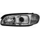 Φανάρια εμπρός για Opel Omega B (1994-1999) - chrome , με λάμπες (Η1) - σετ 2τμχ.