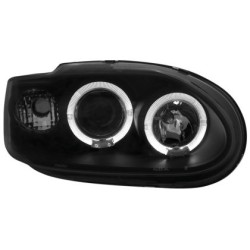 Φανάρια εμπρός angel eyes για Ford Escort (1996+) - μαύρα , με λάμπες (Η1) - σετ 2τμχ. Φανάρια εμπρός angel eyes για Ford Escort (1996+) - μαύρα , με λάμπες (Η1) - σετ 2τμχ.