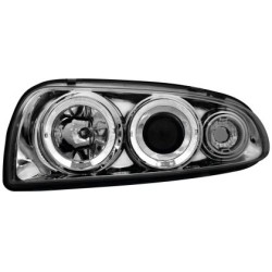 Φανάρια εμπρός angel eyes για Ford Fiesta MK4 (1996-1998) - chrome , με λάμπες (Η1) - σετ 2τμχ. Φανάρια εμπρός angel eyes για Ford Fiesta MK4 (1996-1998) - chrome , με λάμπες (Η1) - σετ 2τμχ.