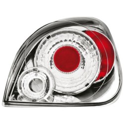 Πίσω φανάρια για Ford Fiesta 4/5D (1996+) - chrome - σετ 2τμχ.