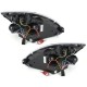 Φανάρια εμπρός angel eyes για Ford Fiesta (2002-2005) -μαύρα , με λάμπες (Η1) - σετ 2τμχ.