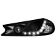 Φανάρια εμπρός led για Ford Mondeo (1996-2000) - black , με λάμπες (Η1) - σετ 2τμχ.