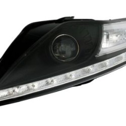 Φανάρια εμπρός led για Ford Mondeo (2008+) - μαύρα , με λάμπες (Η1) - σετ 2τμχ.
