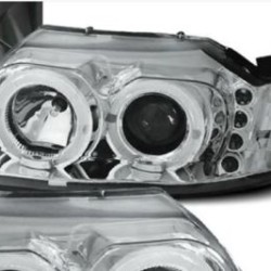 Φανάρια εμπρός led angel eyes για Ford Mustang (1998-2004) , με λάμπες (Η1) - σετ 2τμχ.