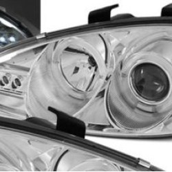 Φανάρια εμπρός angel eyes για Mazda MX 3 (1991-1998) , με λάμπες (Η1) - σετ 2τμχ.