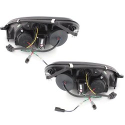 Φανάρια εμπρός led για Mercedes R171 CLK (2004-2011) , μαύρα , με λάμπες (Η1) - σετ 2τμχ. Φανάρια εμπρός led για Mercedes R171 CLK (2004-2011) , μαύρα , με λάμπες (Η1) - σετ 2τμχ.