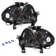 Φανάρια εμπρός angel eyes για Renault Clio 2 (1998-2001) - chrome , με λάμπες (Η1) - σετ 2τμχ.