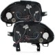 Φανάρια εμπρός led για Renault Clio 2 (1998-2000) - chrome , με λάμπες (Η1) - σετ 2τμχ.