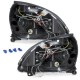 Φανάρια εμπρός angel eyes για Renault Clio MK3 (2001-2005) - μαύρα , με λάμπες (Η1) - σετ 2τμχ.