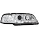 Φανάρια εμπρός led για Volvo S/V40 (1997-2000) - chrome , με λάμπες (Η1) - σετ 2τμχ.