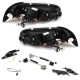 Φανάρια εμπρός led για Volvo S /V40 (1997-2000) - black , με λάμπες (Η1) - σετ 2τμχ.