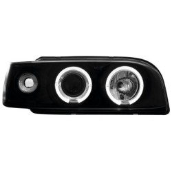 Φανάρια εμπρός angel eyes για Volvo 850 (1992-1997) - μαύρα , με λάμπες (Η1) - σετ 2τμχ. Φανάρια εμπρός angel eyes για Volvo 850 (1992-1997) - μαύρα , με λάμπες (Η1) - σετ 2τμχ.