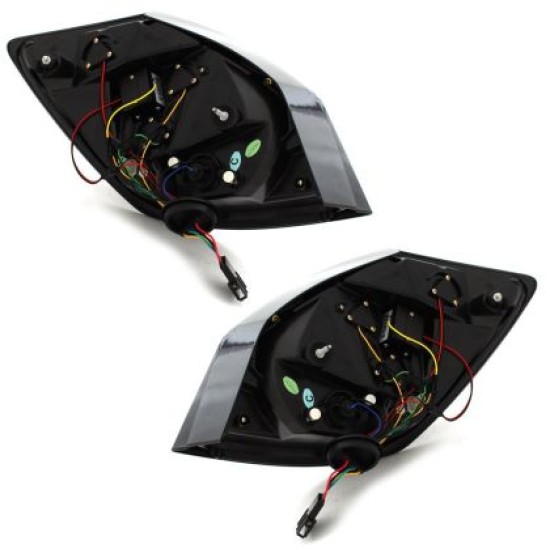 Πίσω φανάρια led για Skoda Fabia ΙΙ 5 πορτο ( 2007-2014)  - φιμέ - σετ 2τμχ.