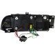 Φανάρια εμπρός led για Skoda Octavia (2000-2004) , μαύρα , με λάμπες (Η1) - σετ 2τμχ.