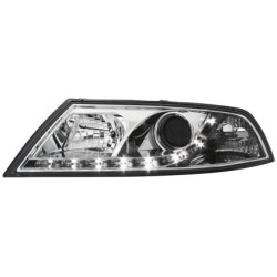 Φανάρια εμπρός led για Skoda Octavia (2004-2009) , με λάμπες (Η1) - σετ 2τμχ.