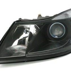 Φανάρια εμπρός led για Skoda Octavia (2008-2012) black , με λάμπες (Η1) - σετ 2τμχ.
