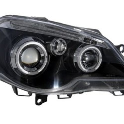 Φανάρια εμπρός angel eyes για Vw Polo 9N2 (2005-2009) - μαύρα , με λάμπες (Η1) - σετ 2τμχ. Φανάρια εμπρός angel eyes για Vw Polo 9N2 (2005-2009) - μαύρα , με λάμπες (Η1) - σετ 2τμχ.