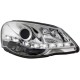 Φανάρια εμπρός led για Vw Polo 9N2 (2005-2009) - chrome , με λάμπες (Η1) - σετ 2τμχ.