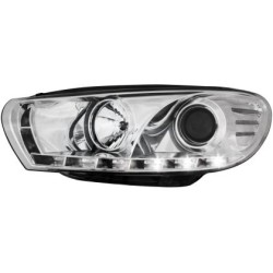 Φανάρια εμπρός led για Vw Scirocco (2008+) , με λάμπες (Η1) - σετ 2τμχ.